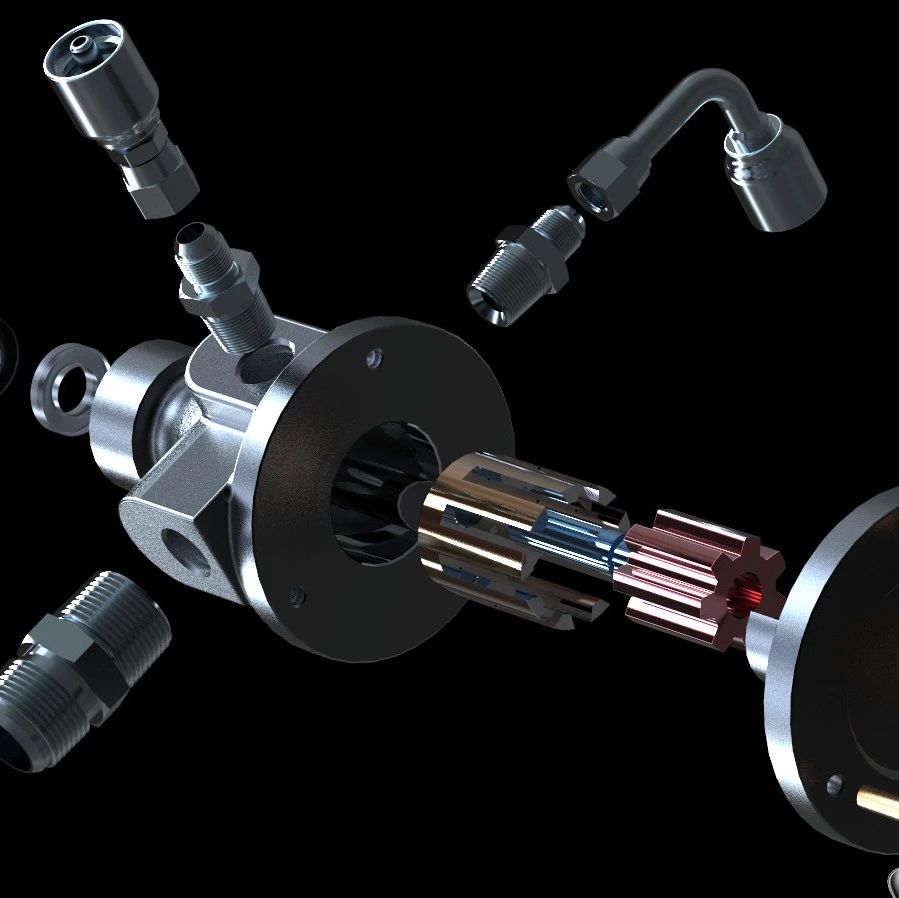 【泵缸阀杆】润滑液压泵模型3D图纸 STP IGS格式