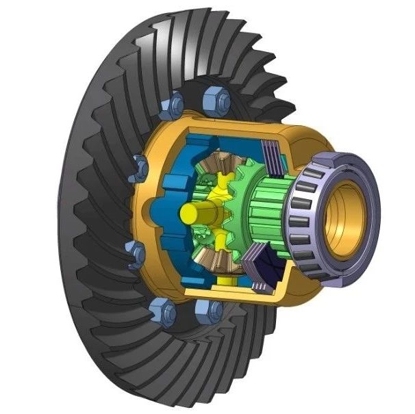 【差减变速器】限滑差速器LSD模型3D图纸 STP格式