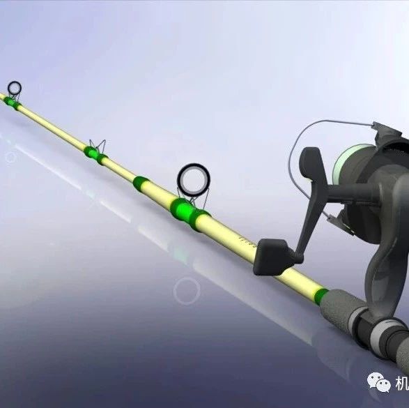 【生活艺术】钓竿钓鱼竿模型3D图纸 Solidworks设计