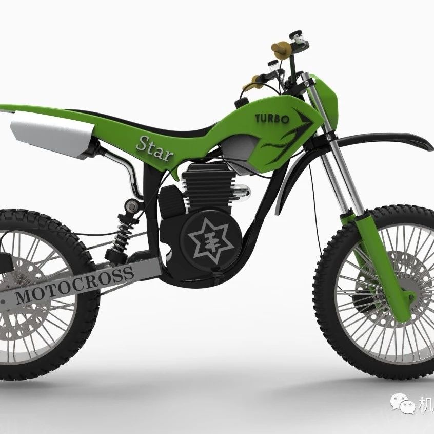 【其他车型】Dirt摩托车概念模型3D图纸 IGS格式
