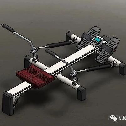 【生活艺术】Rower健身划船器3D数模图纸 Solidworks设计