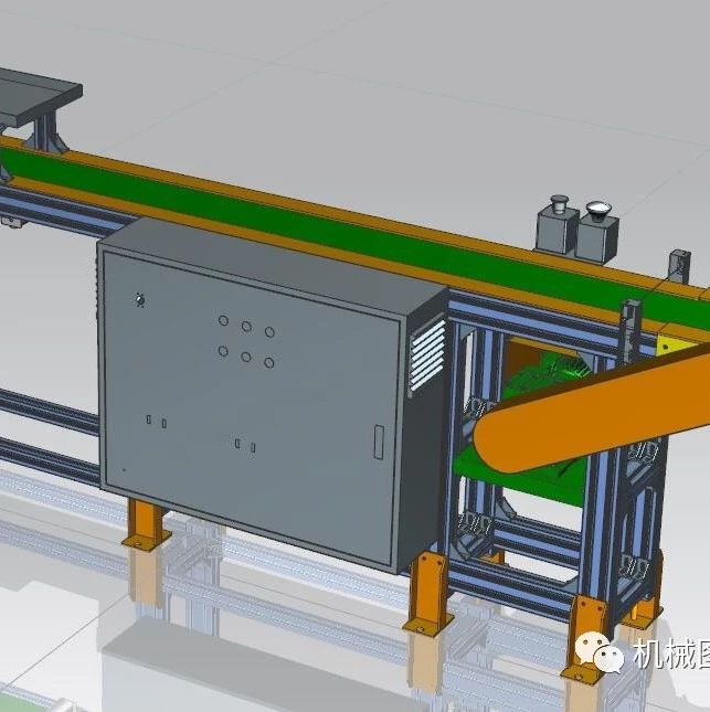 【非标数模】铝型材带式输送机3D数模图纸 STP格式