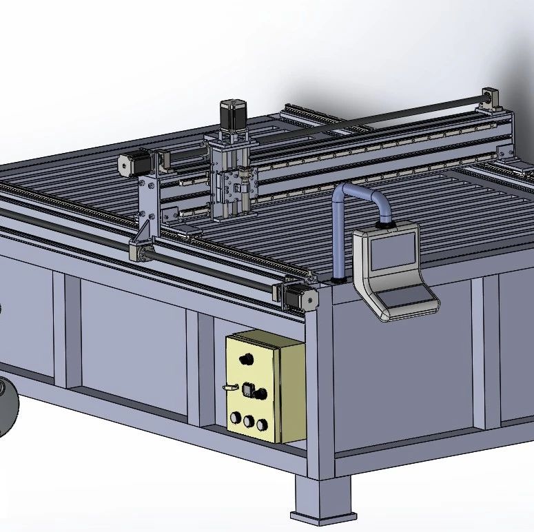 【工程机械】Su Jeti ( Water Jet )机床模型3D图纸 Solidworks设计 
