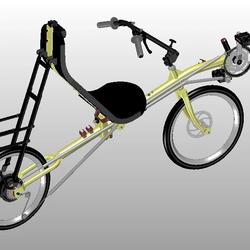【其他车型】Mantis ERB卧式自行车3D数模图纸 STP格式