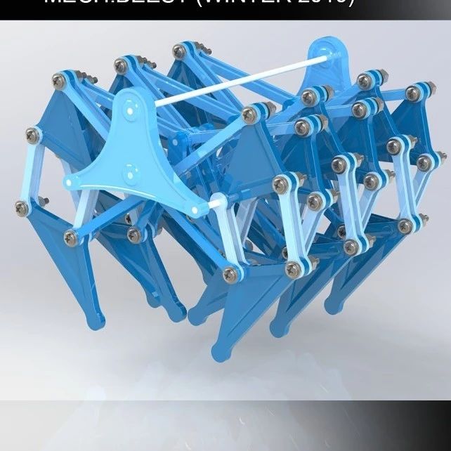 【精巧机构】Mech Beest仿风力仿生兽机构3D图纸 Solidworks设计