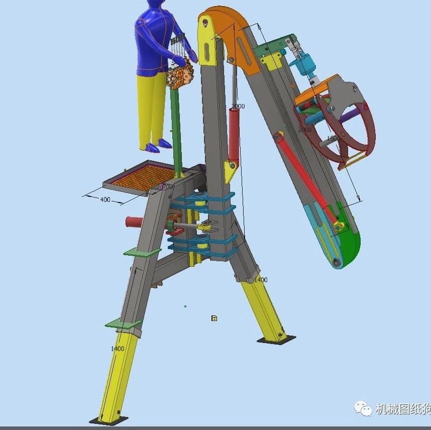【工程机械】HolzkranZ型起重机模型3D图纸 STP格式