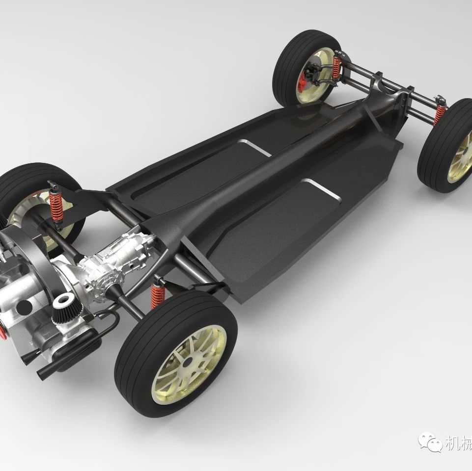 【汽车轿车】VW Beetle老式轿车底盘3D数模图纸 STP格式
