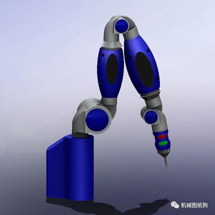 【机器人】Bras Faro测量机械臂简易模型3D图纸 Solidworks设计