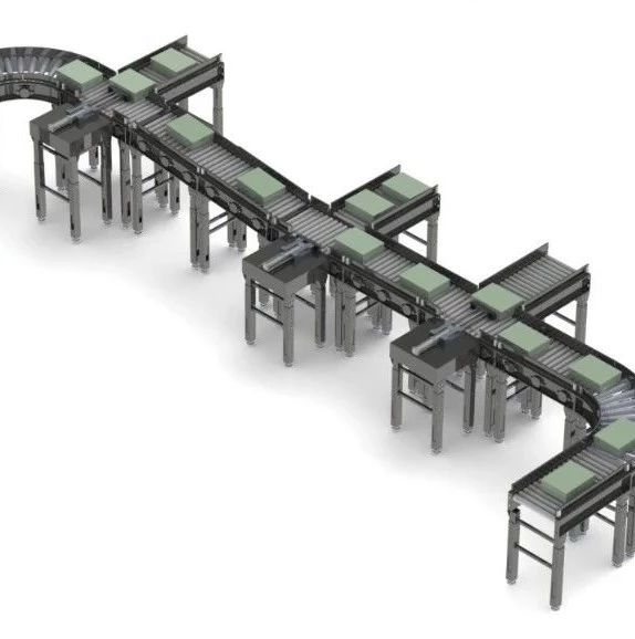 【工程机械】Roller Conveyor Line滚筒输送线3D数模图纸 