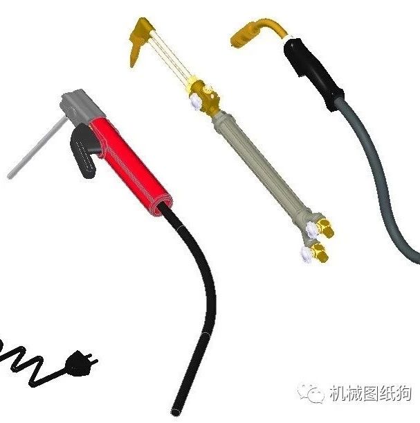 【工程机械】4款常用焊接工具模型3D图纸 STP IGS格式