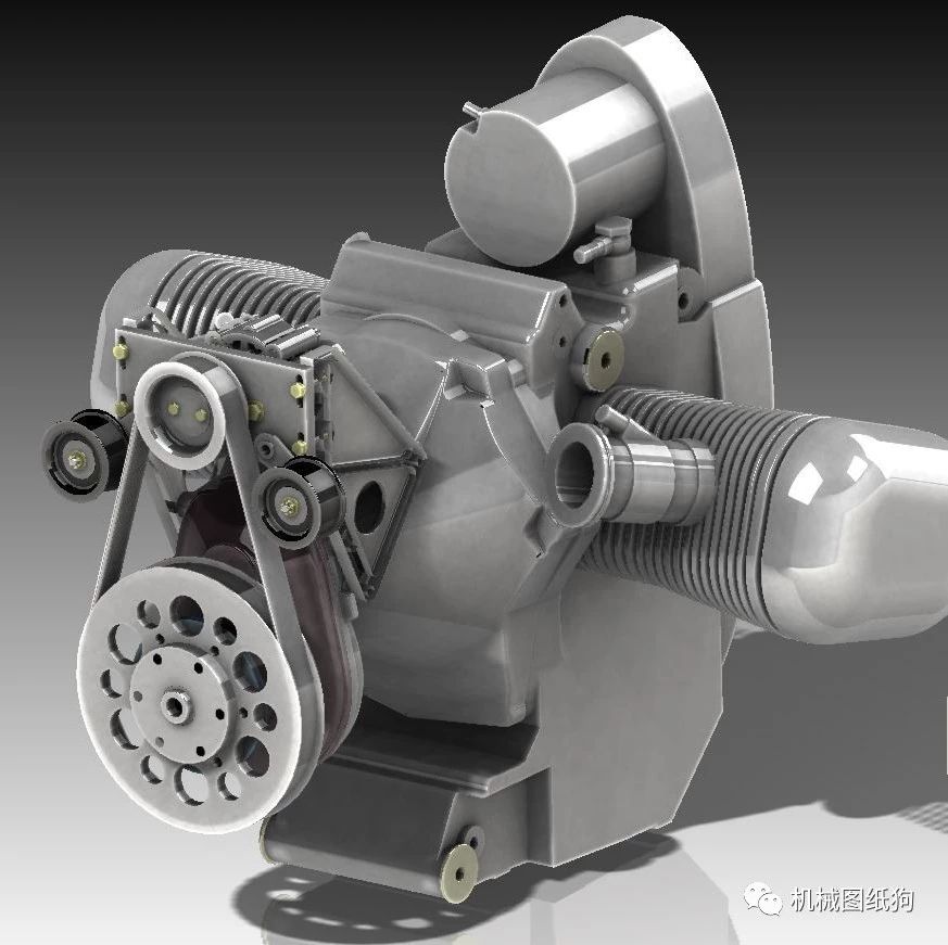 【发动机电机】Motor BMW发动机简易模型3D图纸 Solidworks设计