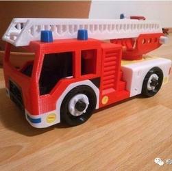【3D打印】简易消防车玩具小模型3D打印图纸 STL格式