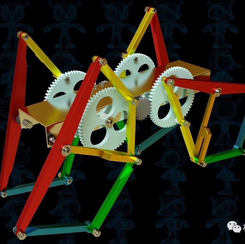 【机器人】多边形足行走小玩具机器人模型3D图纸 Solidworks设计 附多种格式