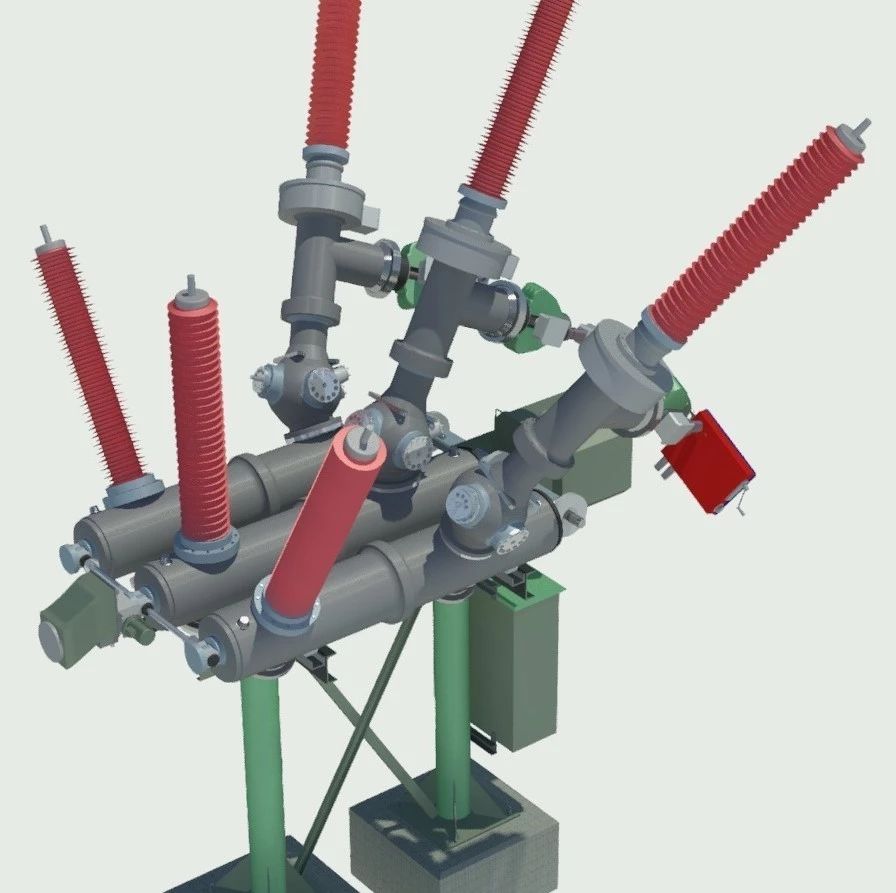 【工程机械】132kV接地箱壳断路器3D数模图纸 AUTOCAD设计 dwg格式