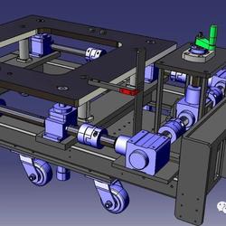 【工程机械】重型起重拖车底盘3D数模图纸 CATIA设计