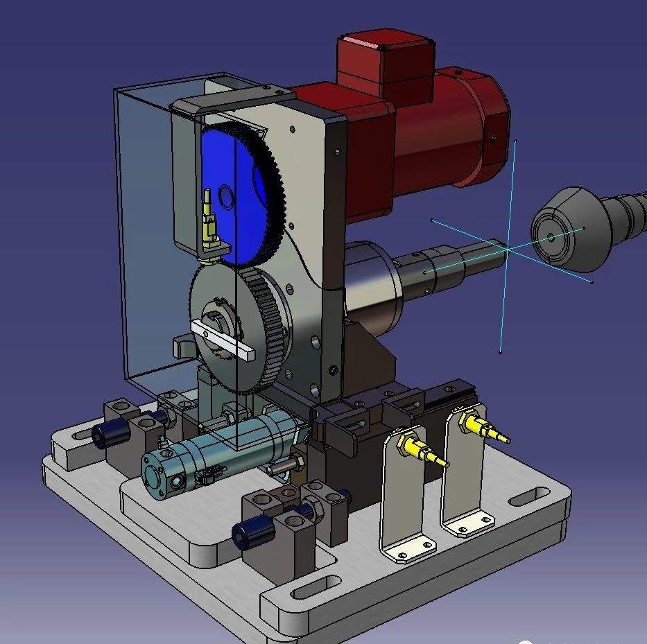 【工程机械】Spindle机床主轴机构模型3D图纸 CATIA设计 附IGS