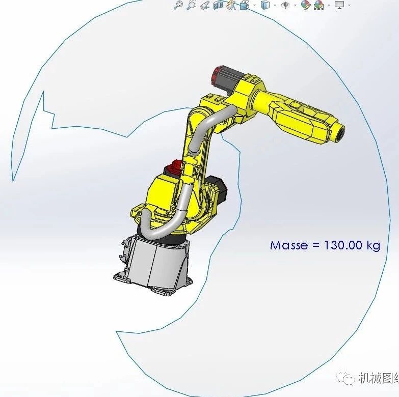 【机器人】发那科M-10iA10MS外形结构模型3D图纸 Solidworks设计