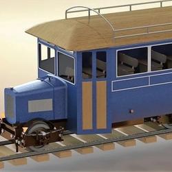 【其他车型】Donegal铁路巴士模型3D图纸 Solidworks设计