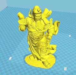 【3D打印】武财神关公关羽模型3D打印图纸 STL格式