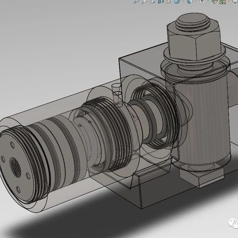 【工程机械】液压旋转接头模型3D图纸 Solidworks设计