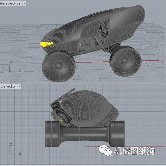 【汽车轿车】Pipex简易单人概念车模型3D图纸 Rhino设计 3dm格式