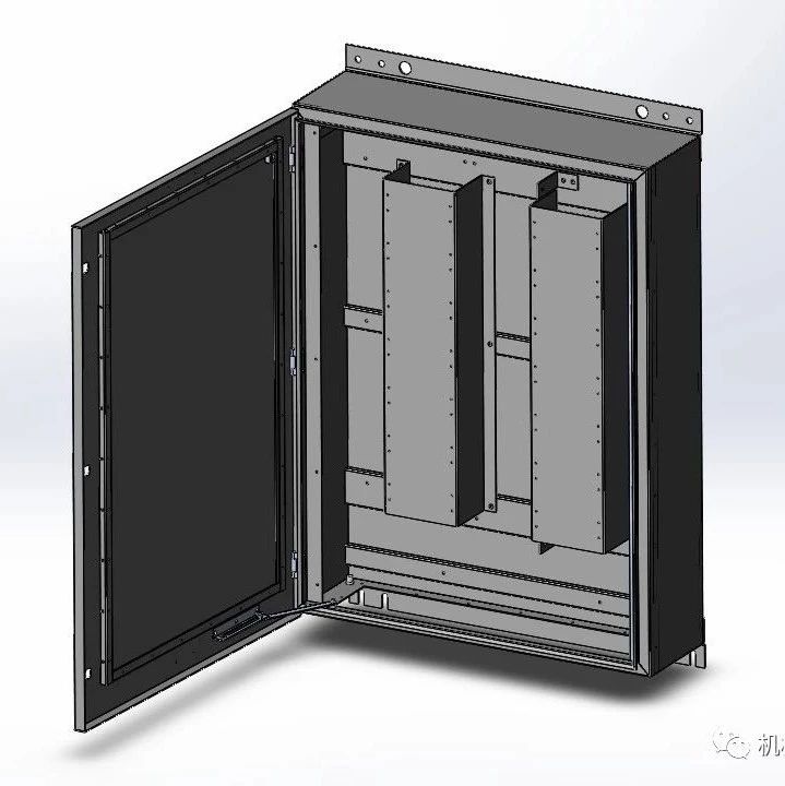 【工程机械】分电箱钣金结构3D图纸 Solidworks设计