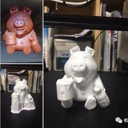 【3D打印】小猪宝宝捧奶瓶模型3D打印图纸 STL格式