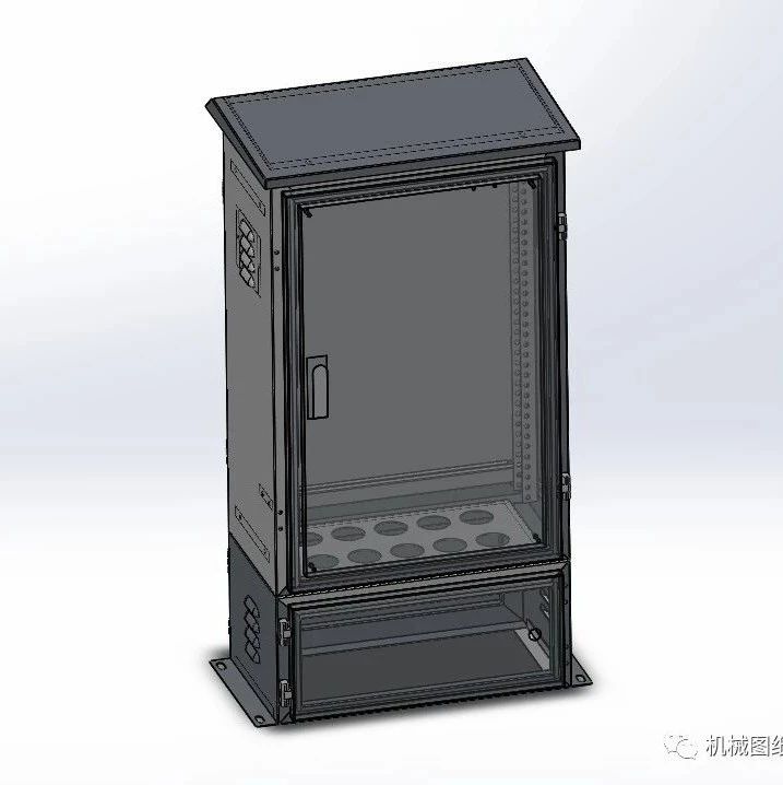 【工程机械】DZX270配电柜配电箱钣金结构3D图纸 Solidworks设计