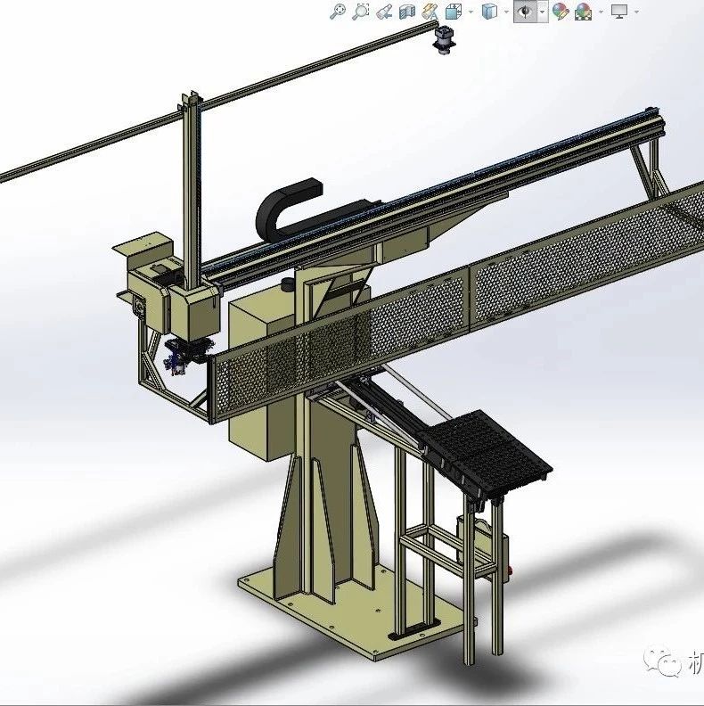 【工程机械】PXLC冲床机械手3D数模图纸 Solidworks设计