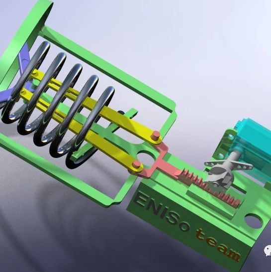 【工程机械】弹簧发球器结构3D数模图纸 Solidworks设计