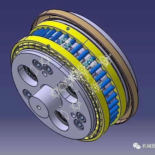 【差减变速器】行星摆线减速器3D数模图纸 STP IGS格式