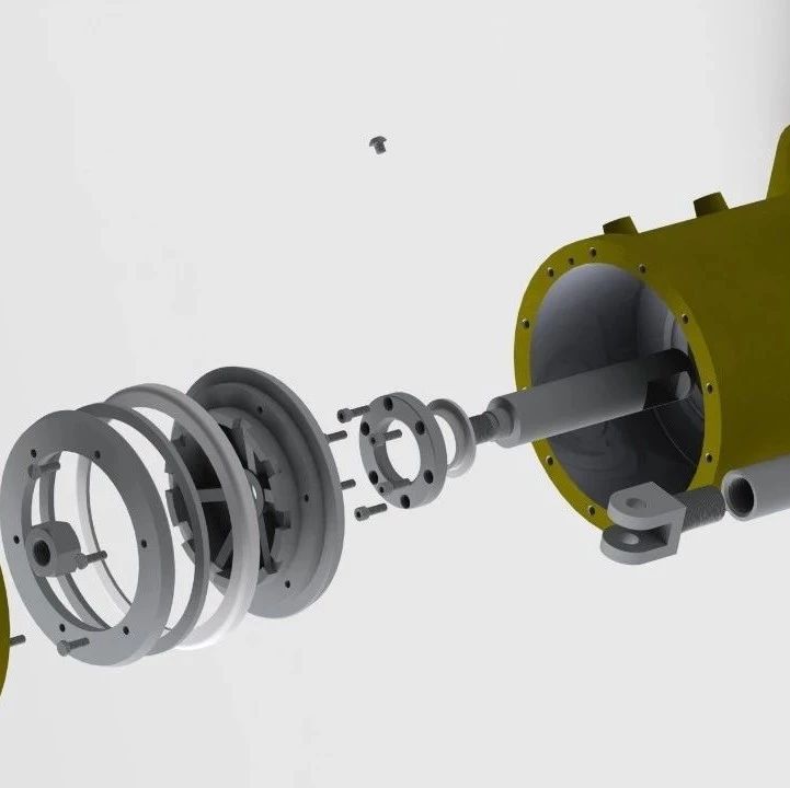 【工程机械】Pneumatic Drive气动传动装置3D图纸 Solidworks设计