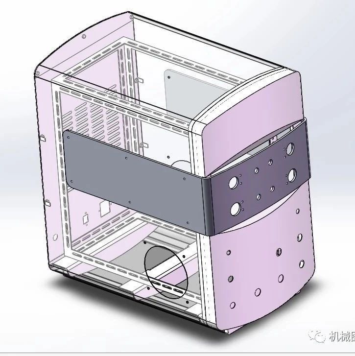 【工程机械】单罐机箱标准电脑机箱钣金结构3D图纸 Solidworks设计