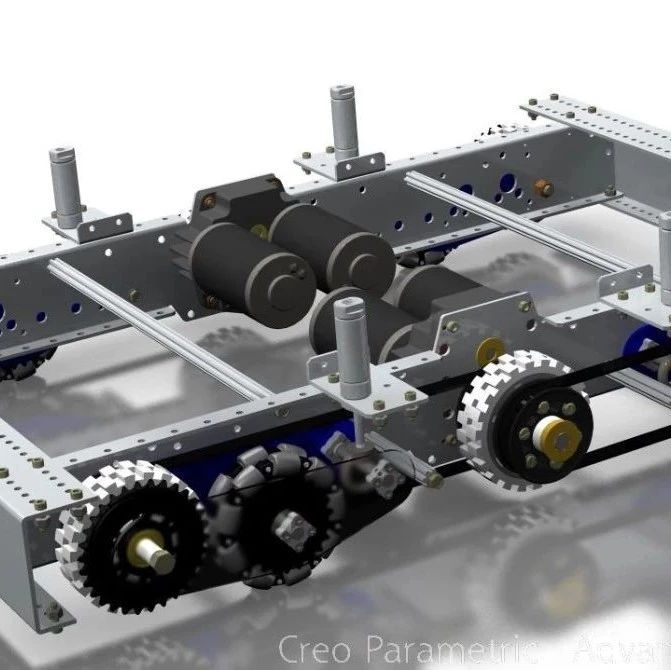 【其他车型】FRC Kop机器人车底盘3D数模图纸 STP格式