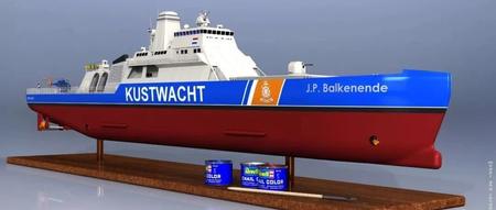 【海洋船舶】Modelkit Kustwacht船舶模型航模3D数模图纸 Solidworks设计