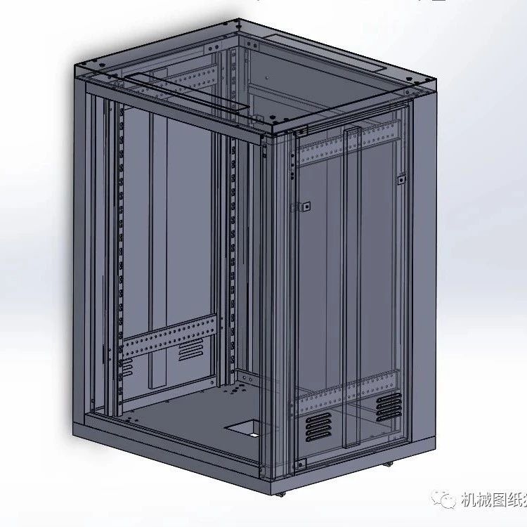 【工程机械】MG-762×1200×700非标机箱机柜电柜3D数模图纸 Solidworks设计