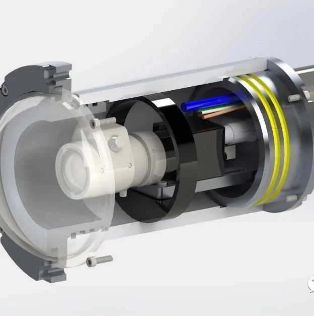 【工程机械】水下摄像机外壳模型3D图纸 Solidworks设计