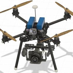 【飞行模型】X4航拍四轴无人机模型3D图纸 STP格式