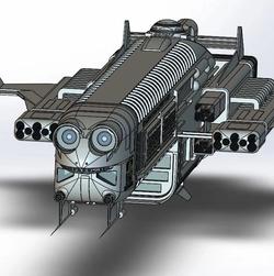【飞行模型】Bullfrog宇宙飞船模型3D图纸 Solidworks设计 附STEP