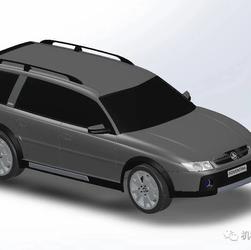 【汽车轿车】Holden Adventra汽车外壳简易模型3D图纸 Solidworks设计
