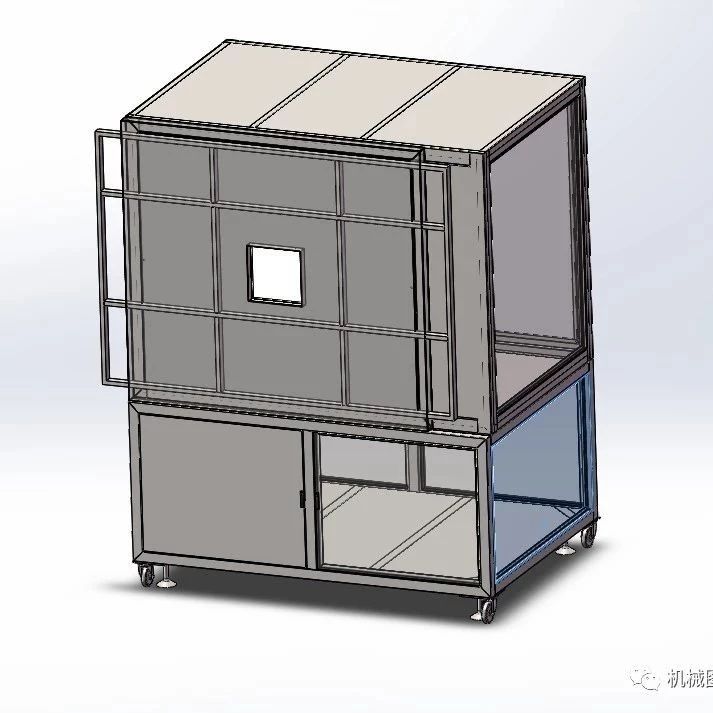 【工程机械】绿油真空脱泡静置箱3D数模图纸 Solidworks设计