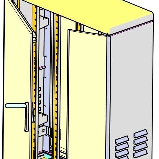 【工程机械】Telefon电话电缆柜钣金3D图纸 x_t格式