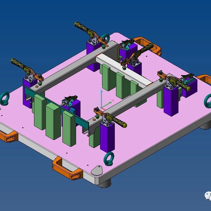 【工程机械】Kaynak Aparati焊接夹具3D图纸 STP格式