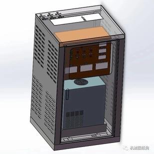 【工程机械】WZ电气箱钣金结构3D图纸 Solidworks设计