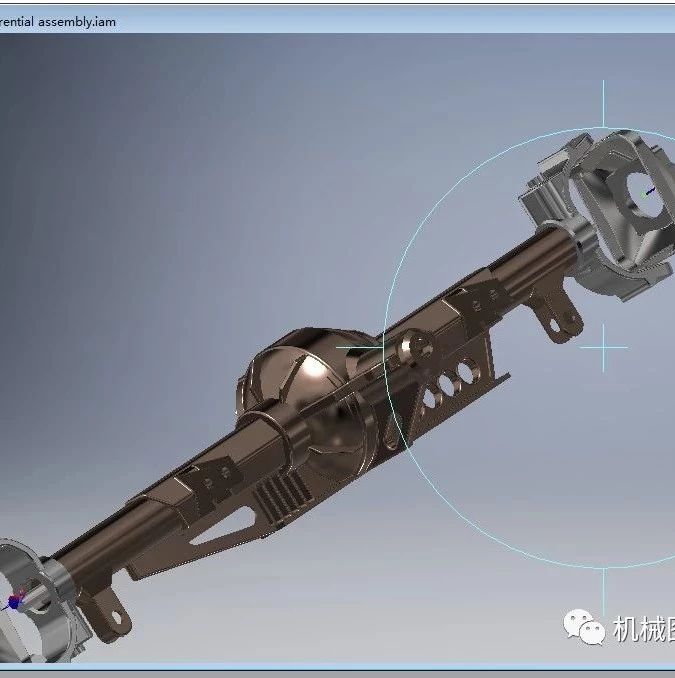 【工程机械】攀爬车差速轴3D数模图纸 INVENTOR设计