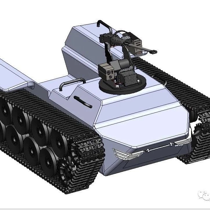 【其他车型】KOZ履带战车简易模型3D图 Solidworks设计