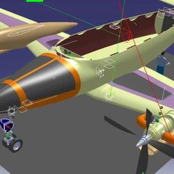 【飞行模型】SV-11号客机飞机模型3D图纸 STP格式