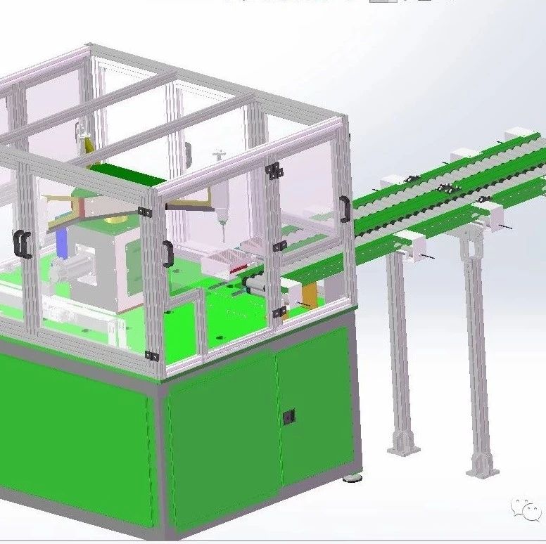 【非标数模】三轴机械手自动化装配机3D图纸 Solidworks设计 附STP