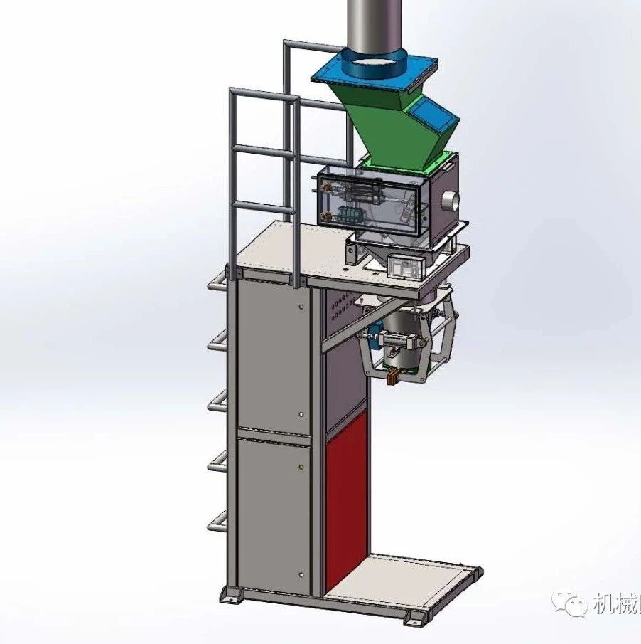 【非标数模】肥料装袋机打包机3D数模图纸 STEP格式