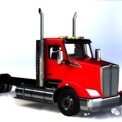 【工程机械】Kenworth T610 Day Cab大卡车头模型3D图纸 Solidworks